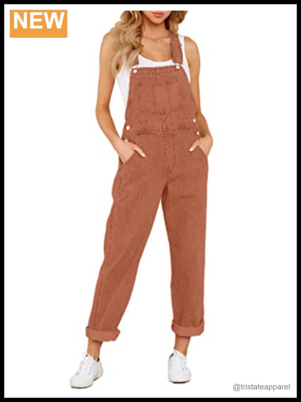 Loose Fit Denim Bib Overalls Stretch Jean Jumpsuit Adjustable Straps